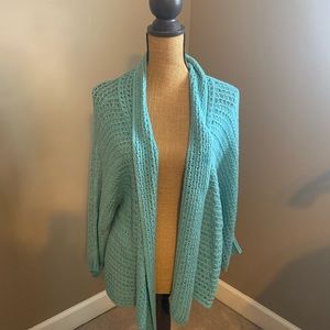Soft Surroundings Misses Open Front Soft Knit Cardigan, size Medium